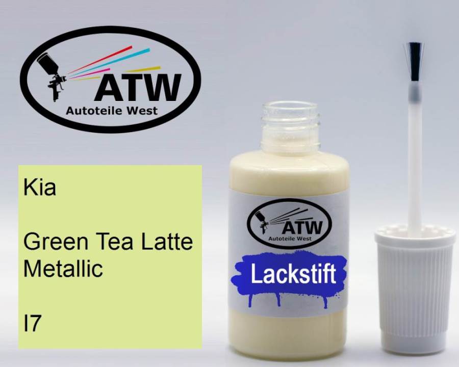 Kia, Green Tea Latte Metallic, I7: 20ml Lackstift, von ATW Autoteile West.